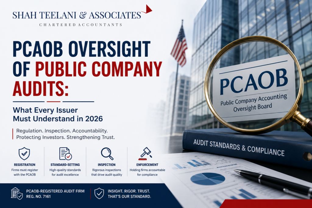 PCAOB oversight public company audits — Shah Teelani & Associates