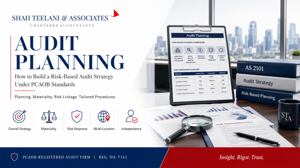 Risk-based audit planning PCAOB — Shah Teelani & Associates