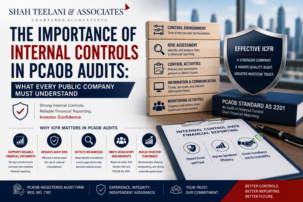 Internal controls PCAOB audits — Shah Teelani & Associates