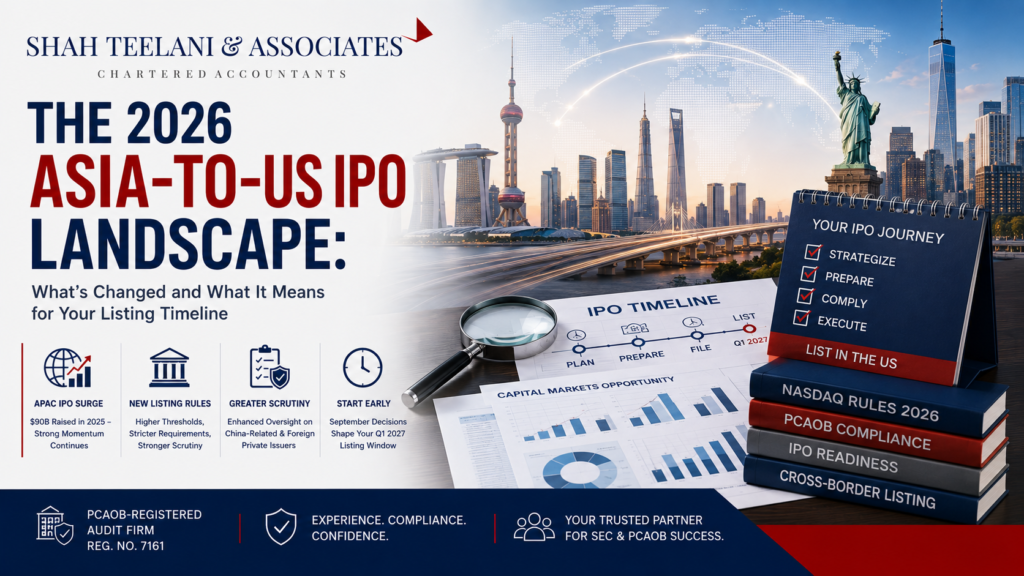 Asia-to-US IPO landscape 2026 — Nasdaq listing rules and SGX-Nasdaq Global Listing Board — Shah Teelani & Associates