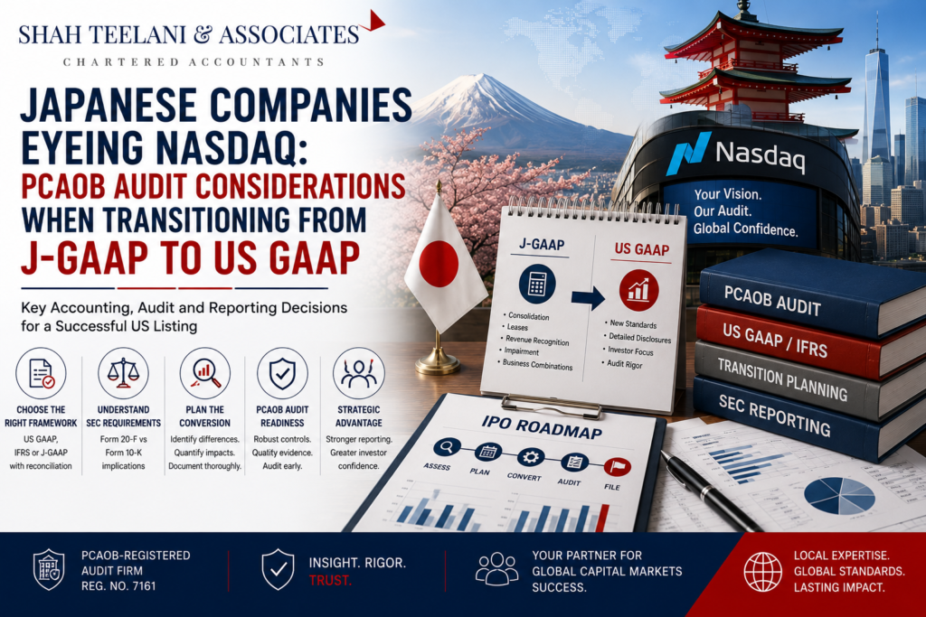 J-GAAP to US GAAP conversion for Japanese companies planning a Nasdaq IPO