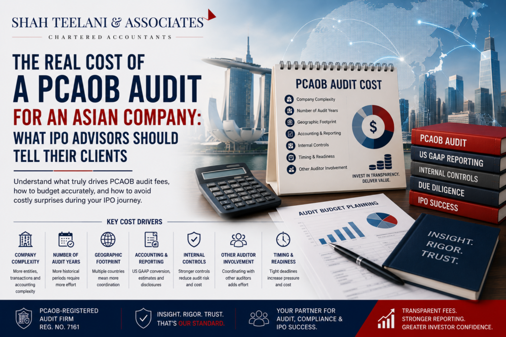PCAOB audit cost considerations for Asian companies preparing for a US IPO